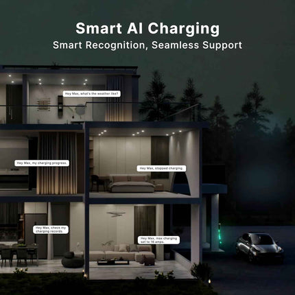 Autel Level 2 EV Charger 40 Amp Smart AI Electric Vehicle (EV) Charger, Wi-Fi an