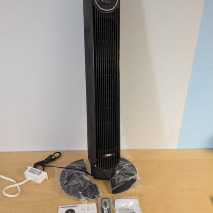 DREO Tower Fan for Bedroom (2026), Bladeless Oscillating Floor Fan with DC Motor, 8 Speeds, 4 Modes & Remote