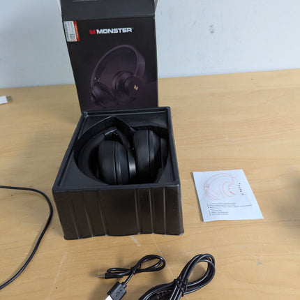 Monster Mission 100 Bluetooth Headphones, Over Ear Headphones with Immersive Bas