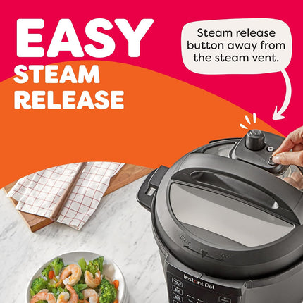 Instant Pot RIO 6 Qt 7-in-1 Electric Multi-Cooker: Pressure, Slow & Rice Cooker plus Steamer, 13 Smart Programs