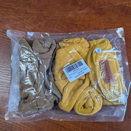 Dog Hoodie (Brown+Khaki, XX-Small)