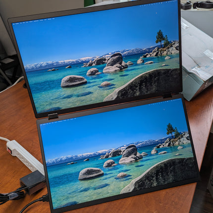 InnoView 18.5" Dual Portable Monitor 2K 200Hz 100% sRGB - Foldable & Stackable D