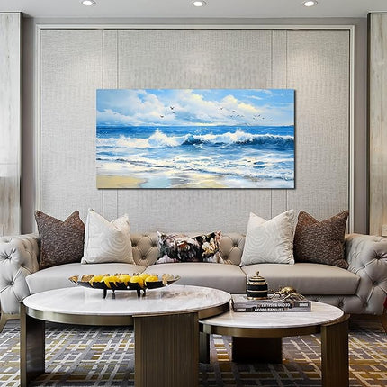 ENTANUB Ocean Wall Art, Size 48x24 Inches