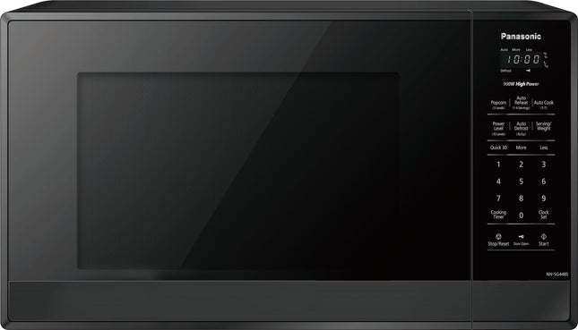Panasonic NNSG448SC Compact 900 W High Power Microwave Oven, 7 Auto Cook Menus,