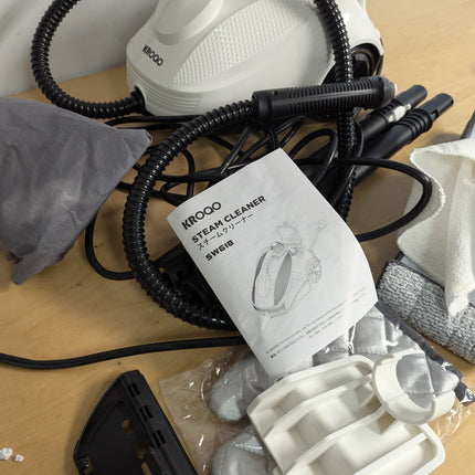 KROQO Steam Cleaner, Steamer with 23 Accessories, Powerful Multipurpose Portable