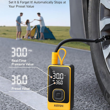 AstroAI L7 Air Tire Inflator Portable Air Compressor, 150PSI Electric Cordless C