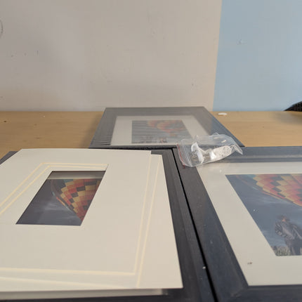 SONGMICS 5x7 Picture Frames with 6 Mats for Wall, Set of 3, Collage Photo Frames