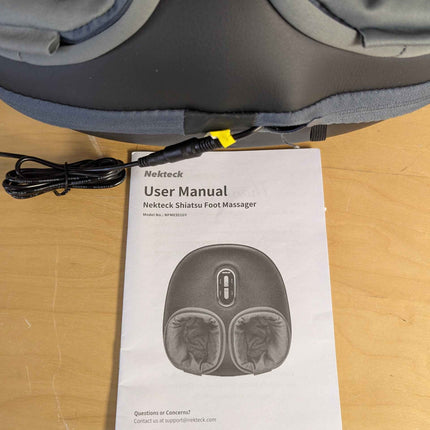 Nekteck Shiatsu Foot Massager Machine with Soothing Heat, Deep Kneading with air