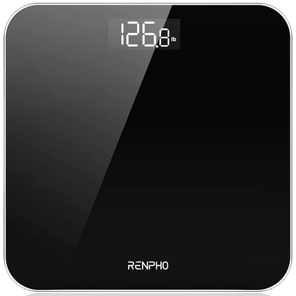 RENPHO Digital Body Weight Scale, Bathroom Weighing Scale with Backlit LED Display, High Precision Sensors, 400 lb Max