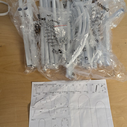 Metal Arch Backdrop Stand Wedding Balloon Arch Stand Set of 2 (5FT,6FT) for Indo