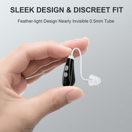 Ceretone BTE Hearing Aids with Noise Cancellation, Behind-the-Ear, 4 Listening Modes, 200+ Hour A13 Battery