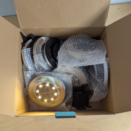 SOLPEX Solar Lights Outdoor Waterproof, 8 Pack Solar Ground Lights