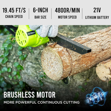 STEELITE 2-in-1 Brushless Electric Pole Saw & Cordless Chainsaw, 5.29 lbs Lightw