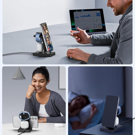 Galaxy Watch Charging Stand, 3-in-1 Wired Charging, Type-C Charging Station, 30