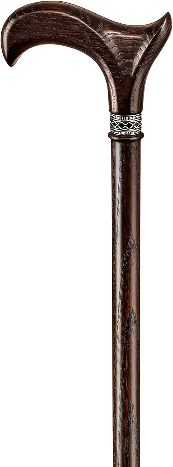 Asterom Walking Cane - Handmade, Ergonomic, Wooden - Canes for Men, Cane for Wom
