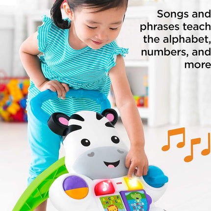 Fisher-Price Learn with Me Zebra Walker, Musical Baby Push Toy