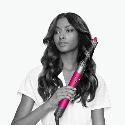 Dyson Airwrap Styler Complete Multi-Styler and Curling Tool, Iron/Fuchsia, 7 Attachments (No Firm Brush)