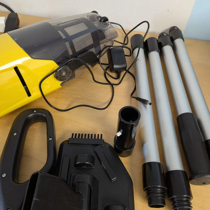 Cordless Pool Vacuum, 60-Min Runtime Rechargeable Pool Cleaner for Above Ground