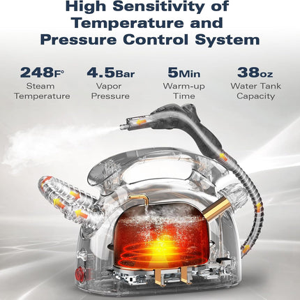 Steam Cleaner, Multipurpose PowerfulSteamer with 21 Accessories, PortableHandhel