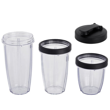 Mainstays 10-Piece Blender Set, Black, 300W, with 3 Jars (10oz, 16oz, 18oz; AS),