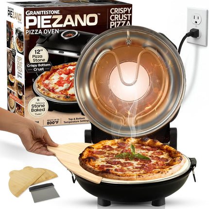 (Used - fair) PIEZANO Crispy Crust Pizza Oven by Granitestone – Electric Pizza O