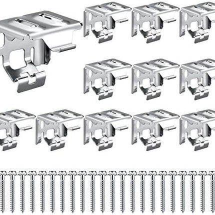 Jetec 6 Pieces Mini Blind Brackets Bracket for Window Blinds, with Screws