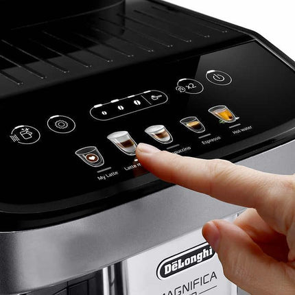 De'Longhi Magnifica Evo Automatic Espresso & Cappuccino Machine with LatteCrema, 13 Grind Settings, Silver