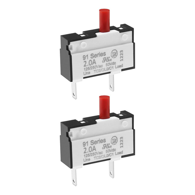 Create idea 2pcs Circuit Overload Protection Switch Manual Reset Switch Push-to-