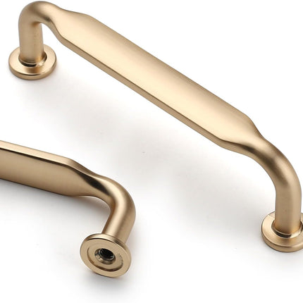 Asidrama 10 Pack 3 Inch(76mm) Brushed Brass Kitchen Cabinet Handles