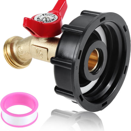 275-330 Gallo IBC Tote Tank Water Adapter 2" Coarse Thread | Lead-Free Brass Wat