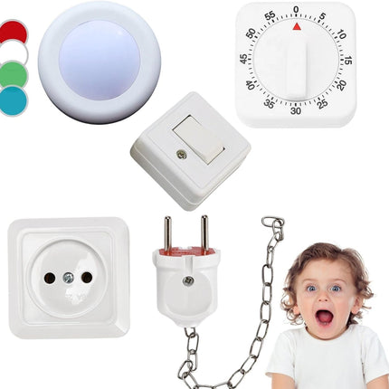 4 Pieces Busy Board DIY Accessory for Toddlers - Sensory Board Light Parts
