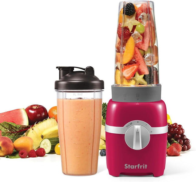Starfrit Personal Blender - Two 828ml Cups - Two Blades - High, Low & Pulse Mode