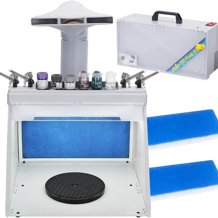 Incomplete — OPHIR Paint Spray Booth with 2 Extra Filters & 3 LED Lights