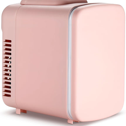 Simple Deluxe Mini Fridge, 4L/6 Can Portable Cooler & Warmer Freon-Free