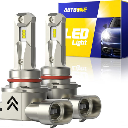 AUTOONE 9005 LED Headlight Bulbs, 34000LM 700% Brighter, Same OEM Size 9005