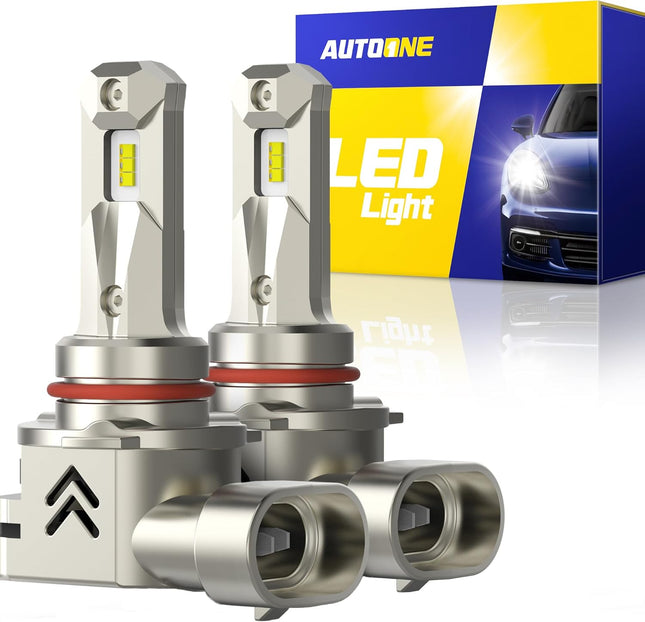 AUTOONE 9005 LED Headlight Bulbs, 34000LM 700% Brighter, Same OEM Size 9005 High
