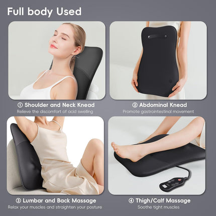 Back-Massager, Rolling Up and Down Back Massager with Heat, Back Massage 4D