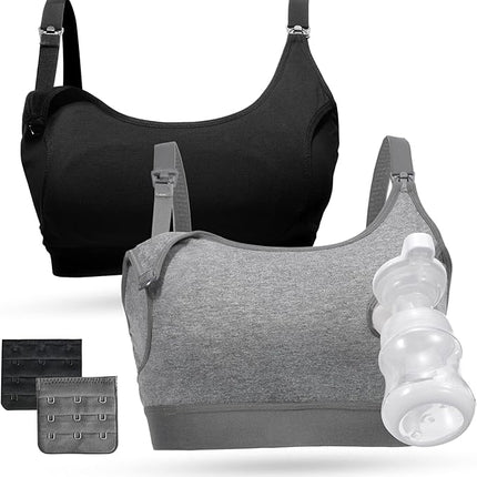 XL Pumping Bra, Momcozy Hands Free Pumping Bras for Women Pumping and Nursing
