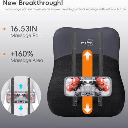 Back-Massager, Rolling Up and Down Back Massager with Heat, Back Massage 4D