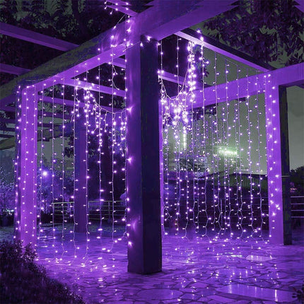 Led Curtain Lights 9.8 x 9.8 Feet 300 LEDs 8 Modes for Party Christmas Indoor