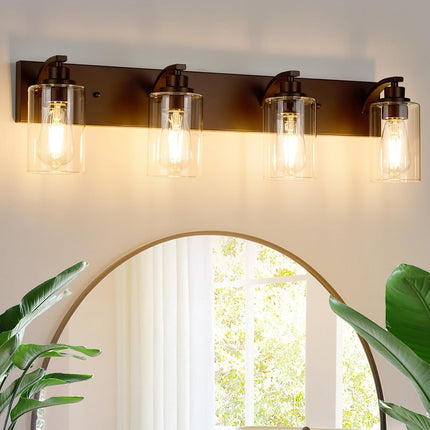 ALAISLYC 4-light bathroom vanity light, oil rubbed bronze