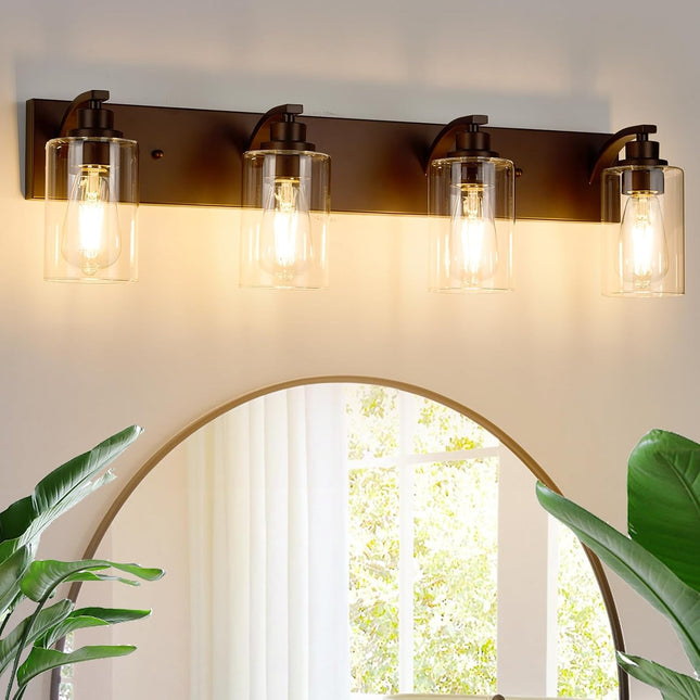 ALAISLYC 4-light bathroom vanity light, oil rubbed bronze