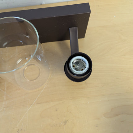 Actual unit: ALAISLYC 4-light vanity light with glass shades