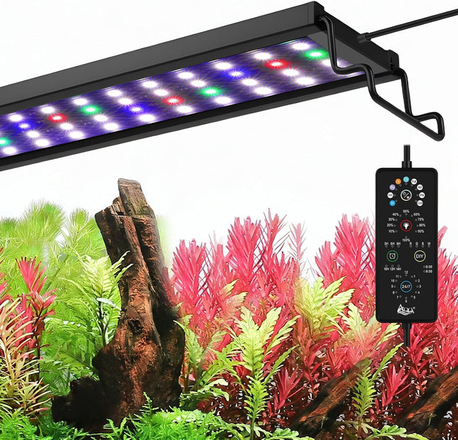 AQQA 30W full spectrum LED aquarium plant light with controller