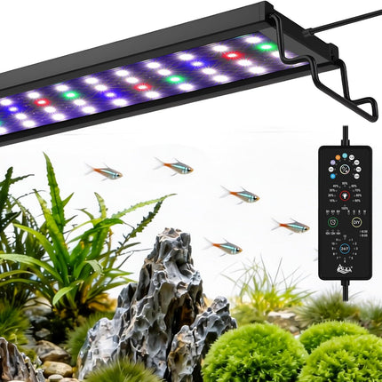AQQA 30W aquarium light over a planted tank