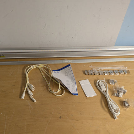 Actual unit: 4 Barrina T8 grow lights with cords & mounting kit