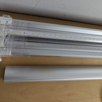 Actual unit: 4 Barrina T8 grow lights with cords & mounting kit