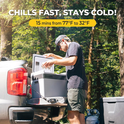 BougeRV CR 30 quart 12V portable freezer — product image