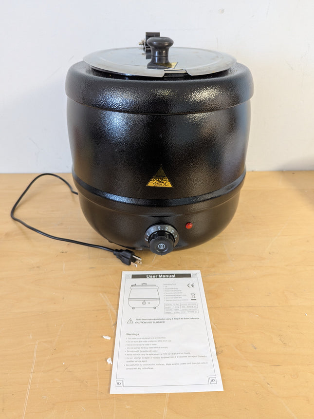 Actual unit: 10.5 quart commercial soup kettle warmer