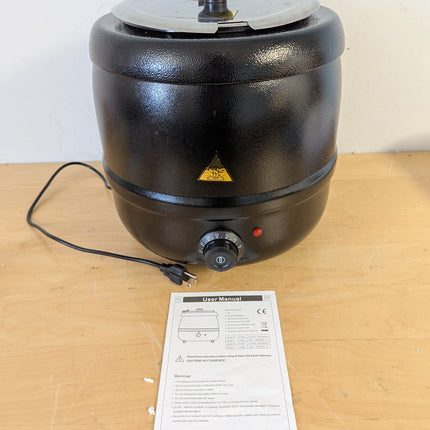 Actual unit: 10.5 quart commercial soup kettle warmer